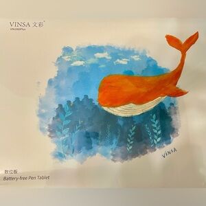 Battery-Free Pen Tablet Vinsa1060Plus - NIB!